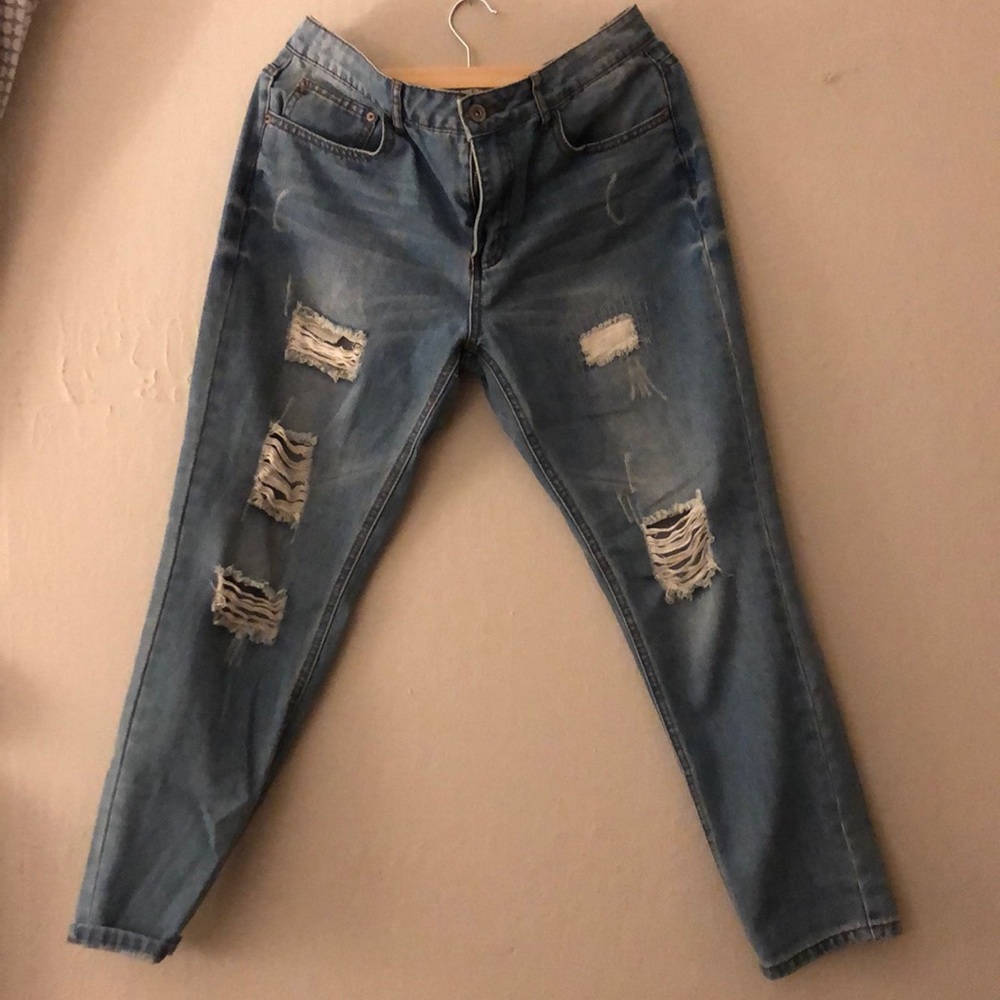 Boutique ripped jeans. Size L